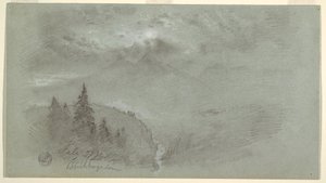 Desenho, Berchtesgaden, Baviera, 27 de julho de 1868 de Frederic Edwin Church