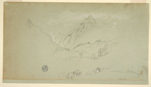 Desenho, Berchtesgaden, Baviera, junho-agosto de 1868 de Frederic Edwin Church