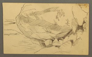 Desenho, Pedregulho e rochas, possivelmente 1877 de Frederic Edwin Church