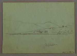 Desenho, Cefalónia, Grécia, abril de 1869 de Frederic Edwin Church