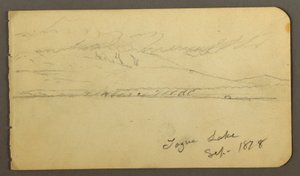 Desenho, Monte Katahdin coberto de nuvens, 1878 de Frederic Edwin Church