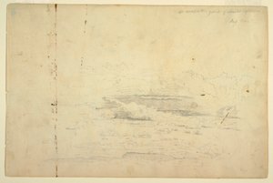 Desenho, Estudos de nuvens, agosto de 1844 de Frederic Edwin Church