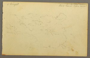 Desenho, Estudo de nuvens, 1844 de Frederic Edwin Church