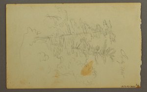 Desenho, Estudo de nuvens, 1845 de Frederic Edwin Church