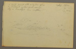 Desenho, Estudo de nuvens, encosta, 1844 de Frederic Edwin Church