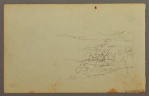 Desenho, Estudo de nuvens, possivelmente 1844 de Frederic Edwin Church
