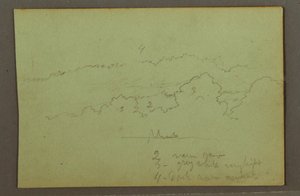 Desenho, Estudo de nuvens, possivelmente 1856 de Frederic Edwin Church