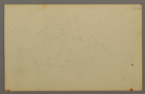 Desenho, Nuvens, 1844 de Frederic Edwin Church