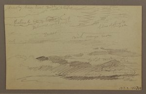 Desenho, Céu nublado, possivelmente década de 1860 de Frederic Edwin Church