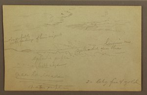 Desenho, Céu nublado, possivelmente década de 1860 de Frederic Edwin Church