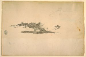 Desenho, Vaca, nuvens, julho e setembro de 1844 de Frederic Edwin Church