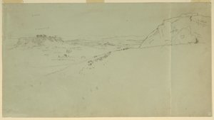 Desenho, Vista distante do lado norte da Acrópole, 1869 de Frederic Edwin Church
