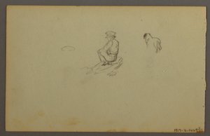 Desenho, Dunas, 1844 de Frederic Edwin Church