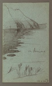 Desenho, Cataratas, possivelmente 1868 de Frederic Edwin Church