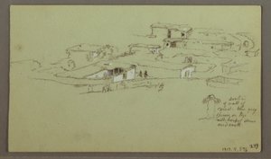 Desenho, Flat Rocky hill, 4 de maio de 1868 de Frederic Edwin Church