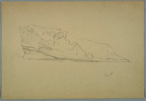 Desenho, Icebergue flutuante, 15 de julho de 1859 de Frederic Edwin Church