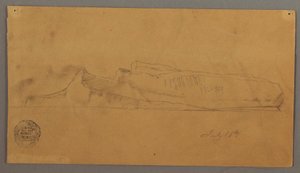 Desenho, Icebergue flutuante, 16 de julho de 1859 de Frederic Edwin Church