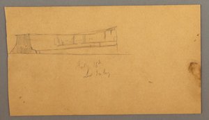 Desenho, Icebergue flutuante, 16 de julho de 1859 de Frederic Edwin Church