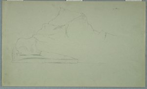 Desenho, Icebergue flutuante, junho ou julho de 1859 de Frederic Edwin Church