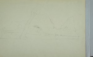 Desenho, Icebergue flutuante, junho ou julho de 1859 de Frederic Edwin Church