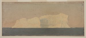 Desenho, Icebergue flutuante, Labrador, junho ou julho de 1859 de Frederic Edwin Church