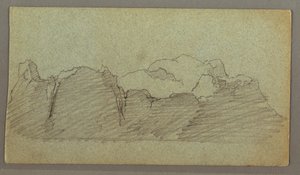 Desenho, Icebergue flutuante, possivelmente em junho de 1874 de Frederic Edwin Church