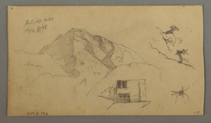Desenho, Glaciar, 21 de agosto de 1868 de Frederic Edwin Church