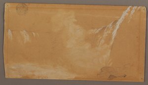 Desenho, Grande Parte das Cataratas em Ferradura, Vista do Lado Candiano do Rio Niágara, possivelmente 1858 de Frederic Edwin Church