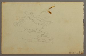 Desenho, Cordilheira, possivelmente 1844 de Frederic Edwin Church