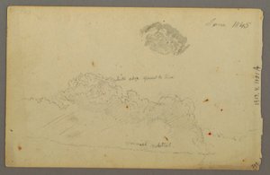 Desenho, cordilheiras, 1844 de Frederic Edwin Church