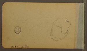 Desenho, Hills; Verso: Cabeça, 1889 de Frederic Edwin Church
