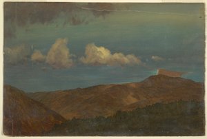 Desenho, Paisagem montanhosa, 1865 de Frederic Edwin Church