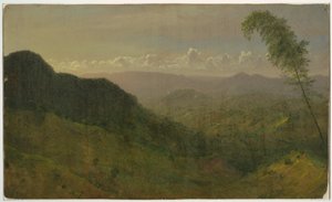Desenho, Paisagem montanhosa, 1865 de Frederic Edwin Church