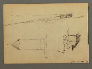 Desenho, Casa sobre o penhasco, Torres, possivelmente 1868 de Frederic Edwin Church