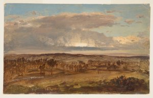 Desenho, Vale do Hudson, abril de 1867 de Frederic Edwin Church