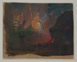 Desenho, Fantasia de icebergue, cerca de 1859 de Frederic Edwin Church