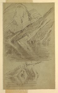 Desenho, Königssee, Berchtesgaden, Baviera, junho ou julho de 1868 de Frederic Edwin Church