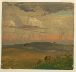 Desenho, Paisagem, Vale do Hudson, julho de 1870 de Frederic Edwin Church