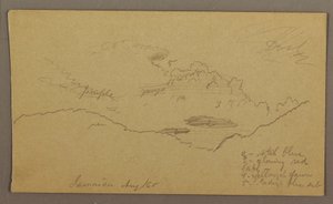 Desenho, Paisagem, maio-agosto de 1865 de Frederic Edwin Church