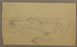 Desenho, Paisagem, maio-agosto de 1865 de Frederic Edwin Church