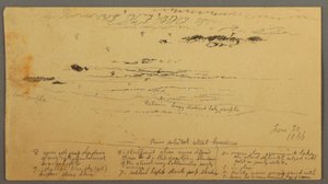 Desenho, Esboço de paisagem, Vale do Hudson, Nova Iorque, 30 de junho de 1866 de Frederic Edwin Church