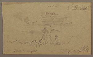 Desenho, Paisagem; Verso: Céu, agosto de 1865 de Frederic Edwin Church
