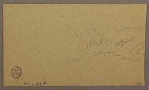 Desenho, Paisagem; Verso: Céu, agosto de 1865 de Frederic Edwin Church
