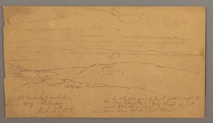 Desenho, Louis Bay, Labrador, 7 de julho de 1859 de Frederic Edwin Church