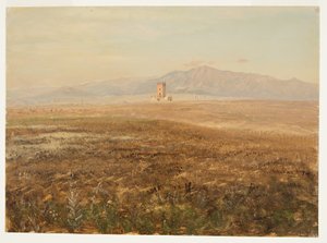 Desenho, paisagem mexicana, abril de 1869 de Frederic Edwin Church