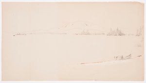 Desenho, Lago Millinocket, Maine, setembro de 1878 de Frederic Edwin Church