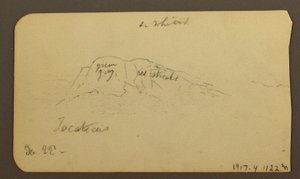 Desenho, Paisagens de montanha; Verso: Flanco de montanha, Tocatecas, 22 de dezembro de 1884 de Frederic Edwin Church