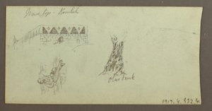 Desenho, Cordilheira, fevereiro de 1868 de Frederic Edwin Church