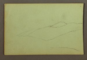 Desenho, Cume da Montanha, possivelmente 1856 de Frederic Edwin Church