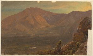 Desenho, Monte Katahdin e Turner, 1860-78 de Frederic Edwin Church